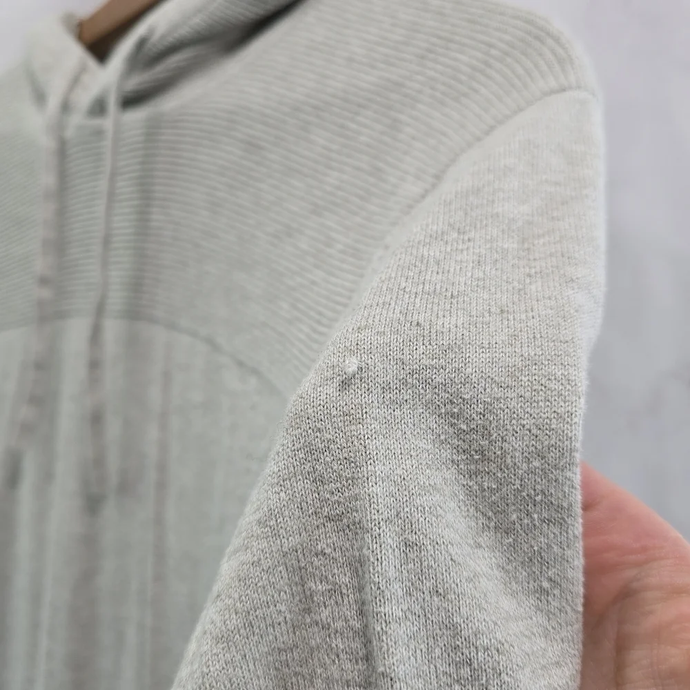 Banana Republic Hoodie Mens Medium Gray Pullover Lightweight Shirt